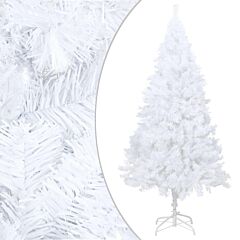 Artificial Christmas Tree With Thick Branches White 59.1" Pvc - White