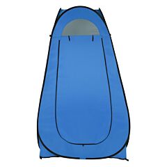 1-2 Person Portable Pop Up Toilet Shower Tent Changing Room Dressing Tent Camping Shelter Blue - Blue