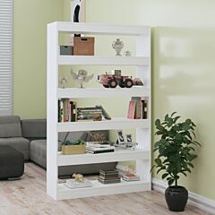 Book Cabinet/room Divider White 39.4"x11.8"x65.4" - White