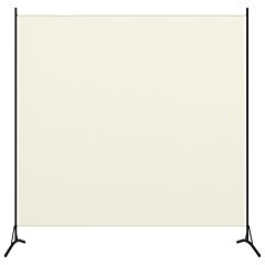 1-panel Room Divider Cream White 68.9"x70.9" - White