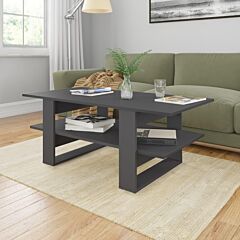 Coffee Table Gray 43.3"x21.6"x16.5" Chipboard - Grey