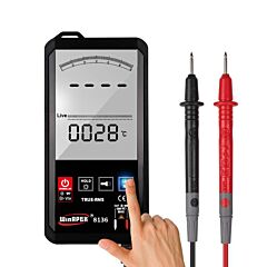 Hanyan 8136 Large-screen Intelligent Digital Multimeter, Multi-function Touch Screen, Digital-analog Dual Display, Automatic Buzzer Recognition - 8136 English