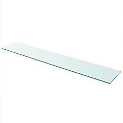 Shelf Panel Glass Clear 43.3"x7.9" - Transparent