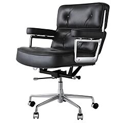 Hot Selling Black Leather Swivel Chair - Black Leather