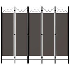 5-panel Room Divider Anthracite 78.7"x70.9" - Anthracite