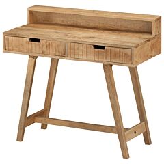 Desk 39.3"x17.7"x35.4" Solid Rough Mango Wood - Brown
