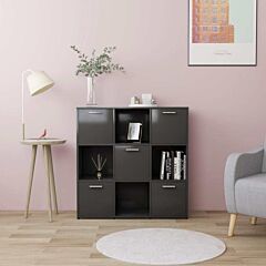 Book Cabinet Gray 35.4"x11.8"x35.4" Chipboard - Grey