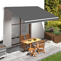 Awning Top Sunshade Canvas Anthracite 177.2"x300" - Anthracite