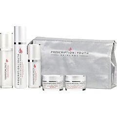 Complete Skincare System: Revitalizing Face Wash & Daily Protection Moisturizer Spf 45 & Instant Erase Eye Serum & Eye Renewal Cream & Restorative Night Cream - As Picture