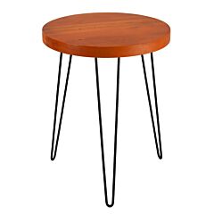 Round Side Table, Wood Top End Table, Nightstand/small Coffee Table For Living Room, Accent Tables Cheap, Side Table For Small Spaces Rt - As Pic