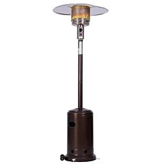 Outdoor Gas Heater, Portable Heater, 88 Inches Tall Premium Standing Patio Heater, With Auto Shut Off And Simple Ignition System, Wheels And Base Reservoir Rt - Bronze