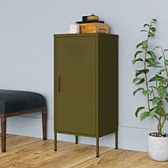 Storage Cabinet Olive Green 16.7"x13.8"x40" Steel - Green