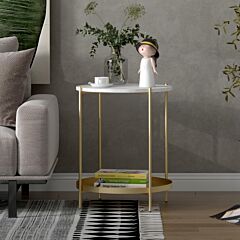 Emma End Table - Gold