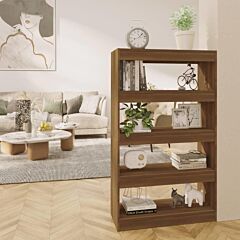 Book Cabinet/room Divider Brown Oak 31.5"x11.8"x53.1" Chipboard - Brown