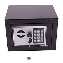 Electronic Safety Box Security Home Office Digital Lock Jewelry Black Safe Money - One Size