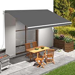 Awning Top Sunshade Canvas Anthracite 196.9"x300" - Anthracite