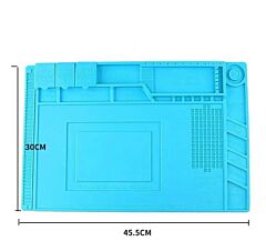 Mobile Phone Computer Repair Magnetic Heat Insulation Work Mat - Blue