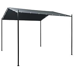 Gazebo Pavilion Tent Canopy 9.8ft X9.8ft Steel Anthracite - Anthracite