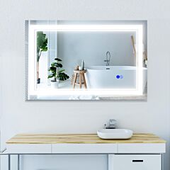 Viviane 32x40 Inch Vanity Mirror With Lights With 3 Light Settings - Anti Fog Wall Mirror - 32x40