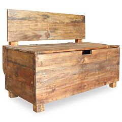 Bench Solid Reclaimed Wood 33.9"x15.7"x23.6" - Brown