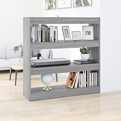 Book Cabinet/room Divider Gray Sonoma 39.4"x11.8"x40.6" - Grey