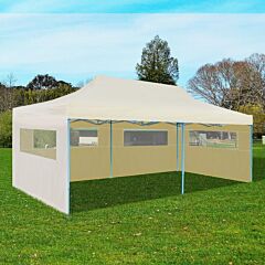 Cream Foldable Pop-up Party Tent 9'10"x19'8" - Cream