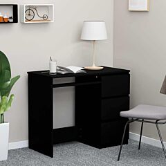 Desk Black 35.4"x17.7"x29.9" Chipboard - Black