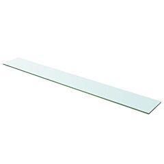 Shelf Panel Glass Clear 43.3"x5.9" - Transparent