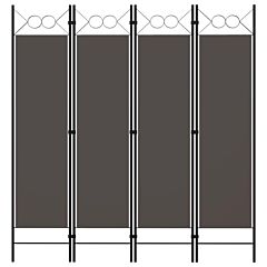 4-panel Room Divider Anthracite 63"x70.9" - Anthracite