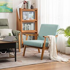 Fch Single Seat C Backrest Without Buckle Fabric Simple Indoor Leisure Chair Mint Green - Green