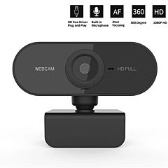 1080p Hd Webcam Usb Web Camera With Microphone Xh - Black