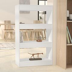 Book Cabinet/room Divider White 23.6"x11.8"x40.6" Chipboard - White