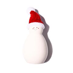 Holiday Snowman Makeup Sponge As Gift For Own Love People - White