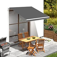 Awning Top Sunshade Canvas Anthracite 118.1"x250" - Anthracite