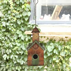 Hanging Birdhouse – Distressed Church Birdhouse - As Pic