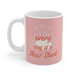 Pink Everyday Is A New Start Mug - One Size