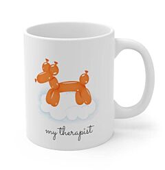 Orange Balloon Dog Theme Mug - One Size
