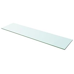 Shelf Panel Glass Clear 39.4"x9.8" - Transparent