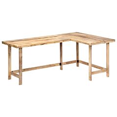 Desk 71"x47.2"x30" Solid Mango Wood - Brown