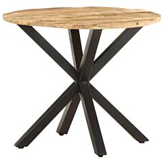 Side Table 26.8"x26.8"x22" Solid Mango Wood - Brown