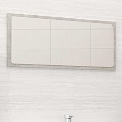Bathroom Mirror Concrete Gray 31.5"x0.6"x14.6" Chipboard - Grey