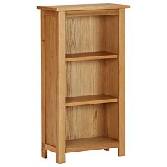 Bookcase 17.7"x8.9"x32.3" Solid Oak Wood - Brown