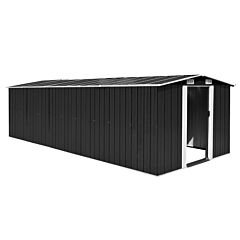 Garden Shed 101.2"x228.3"x71.3" Metal Anthracite - Anthracite