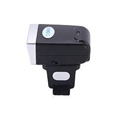Qr Code Wireless Bluetooth Scanning Gun Portable Ring Wearable Scanner - Black