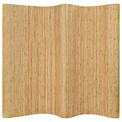 Room Divider Bamboo 98.4"x65" Natural - Beige