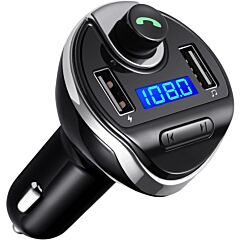 Wireless Bluetooth Fm Transmitter For Car,  Car Radio Bluetooth Adapter Mp3 Music Player  Car Kit With Dual Usb Charging Ports ,hi-fi Stereo Soundhands-free Call Xh - As Pictures