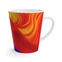 Colorful Swirl Style Latte Mug - 12oz