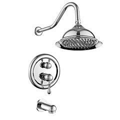 8 Inches Concealed Shower System-2 Mode Filtering Shower Head-rain Shower Head And Faucet-silver - Silver