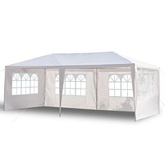 Us Stock 3 X 6m Four Sides Waterproof Tent With Spiral Tubes White - 3m