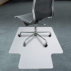 Home Office Chair Mat For Carpet Floor Protection Under Executive Computer Desk - One Size
